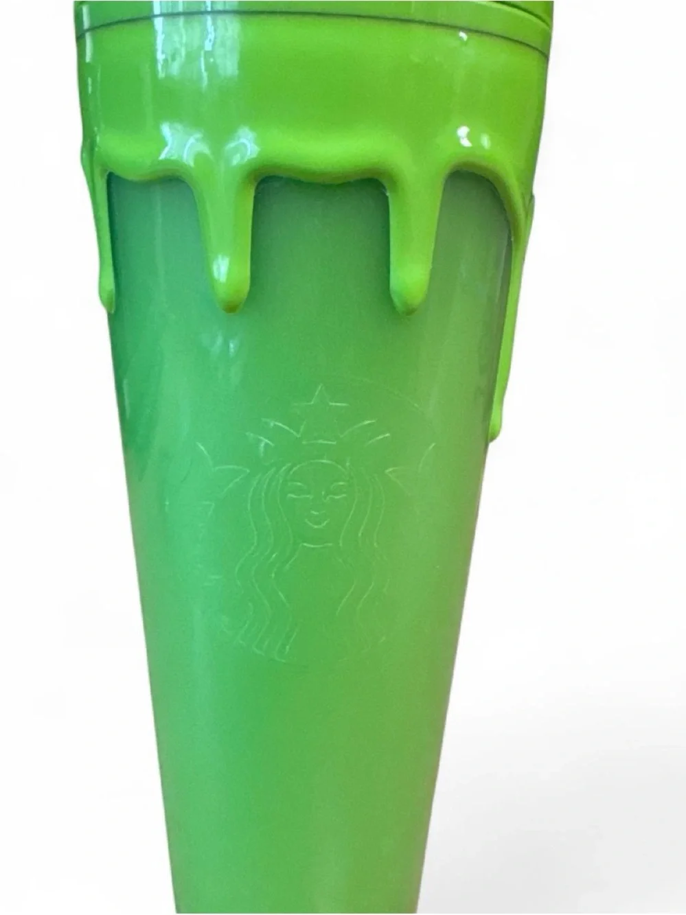 Starbucks Glow in the Dark Rare Green Drip Slime Halloween Tumbler 24oz Venti